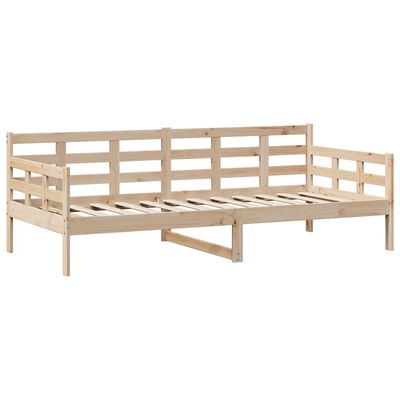 vidaXL Lit de jour avec tiroirs sans matelas 90x190 cm bois massif