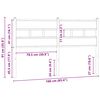 vidaXL T&ecirc;te de lit ch&ecirc;ne sonoma 160 cm fer et bois d&rsquo;ing&eacute;nierie