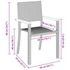 vidaXL Ensemble de salle &agrave; manger pour jardin 5 pcs Noir