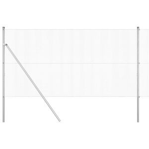 vidaXL Cl&ocirc;ture en fils soud&eacute;s pour fixation au sol 50 x 1 m Argent&eacute;