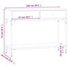 vidaXL Table console ch&ecirc;ne sonoma 100x34,5x75 cm bois d'ing&eacute;nierie