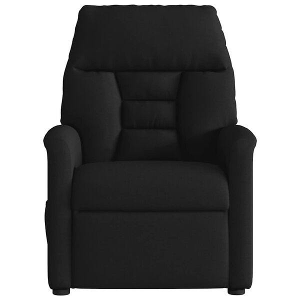 vidaXL Fauteuil inclinable Noir Tissu