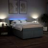 vidaXL Sommier &agrave; lattes de lit avec matelas Gris fonc&eacute; 140x190cm Tissu