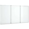 vidaXL Tableau blanc magn&eacute;tique pliable 180x80x1,7 cm aluminium