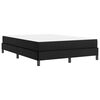 vidaXL Cadre de lit avec matelas Noir 140 x 190 cm tissu