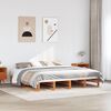 vidaXL Cadre de lit sans matelas cire marron 180x200cm bois pin massif