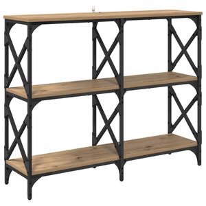 vidaXL Table console Ch&ecirc;ne artisanal 100 x 28 x 80,5 cm