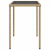 vidaXL Ensemble &agrave; manger de jardin avec coussins 5pcs Beige poly rotin