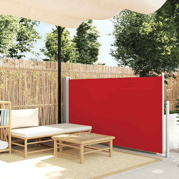 vidaXL Auvent lat&eacute;ral r&eacute;tractable 120 x 300 cm Rouge