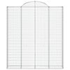 vidaXL Paniers &agrave; gabions arqu&eacute;s 6 pcs 200x30x220/240 cm fer galvanis&eacute;