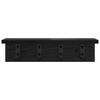 vidaXL Porte-manteau mural Ch&ecirc;ne noir 40 x 10,5 x 10,5 cm