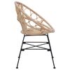 vidaXL Chaise de salle &agrave; manger 2 pcs Naturel 49 x 51 x 81 cm