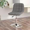 vidaXL Chaise pivotante de salle &agrave; manger Gris clair Tissu