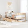 vidaXL Cadre de lit sans matelas 100x200 cm bois massif de pin