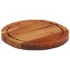 vidaXL Planche &agrave; d&eacute;couper &Oslash;25x2,5 cm bois d'acacia massif