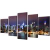 Set de toiles murales imprim&eacute;es Horizon de New York color&eacute; 200 x 100cm