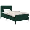 vidaXL Cadre de lit avec matelas Vert fonc&eacute; 80 x 200 cm Velours