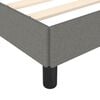 vidaXL Cadre de lit sans matelas gris foncé 140x190 cm tissu
