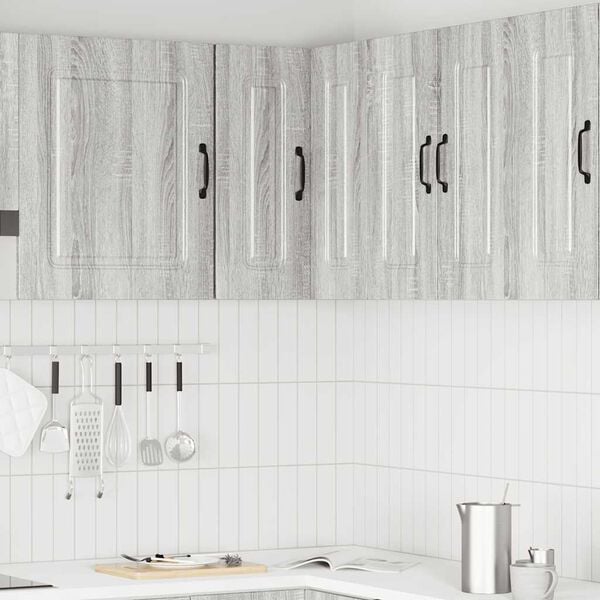 vidaXL Armoire murale d'angle de cuisine Kalmar sonoma gris