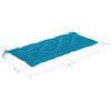 vidaXL Banc de jardin avec coussin 135 cm Bois d'acacia massif