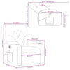 vidaXL Fauteuil inclinable de massage &eacute;lectrique Marron Tissu