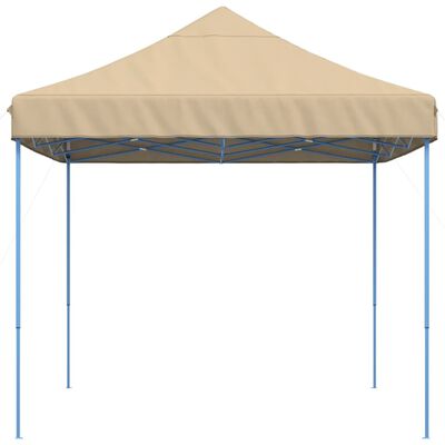 vidaXL Tente de réception pliable escamotable beige 410x279x315 cm