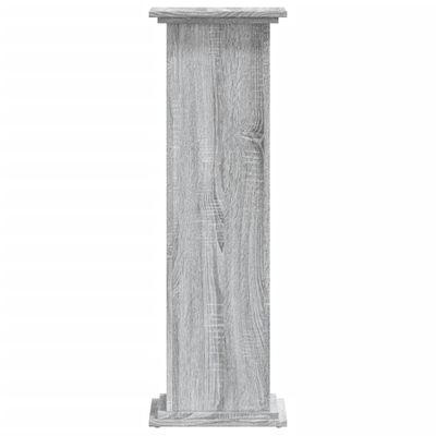 vidaXL Support pour plantes sonoma gris 33x33x100 cm bois d'ingénierie