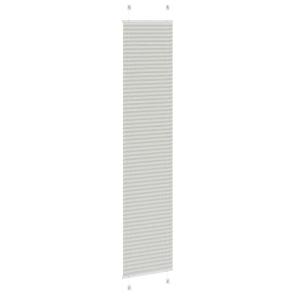 vidaXL Store pliss&eacute; gris clair 45x200 cm largeur du tissu 44,4 cm