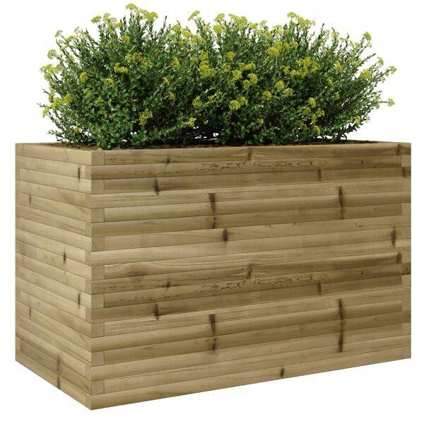 vidaXL Jardini&egrave;re 110x60x68,5 cm bois de pin impr&eacute;gn&eacute;