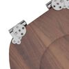 vidaXL Si&egrave;ge de toilette 2 pcs Marron 44 x 38 cm Panneau MDF