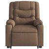 vidaXL Fauteuil inclinable de massage &eacute;lectrique Marron Tissu