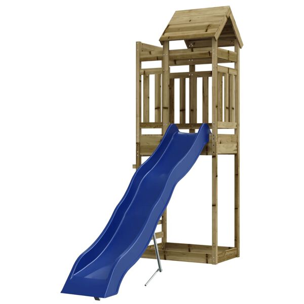 vidaXL Aire de jeux d'ext&eacute;rieur bois de pin impr&eacute;gn&eacute;