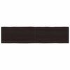 vidaXL Dessus de table bois massif trait&eacute; bordure assortie