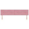 vidaXL T&ecirc;te de lit LED avec des lumi&egrave;res &agrave; LED Rose 200 cm Polyester