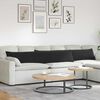 vidaXL Coussins de canap&eacute; 2 pcs Noir 200 x 40 cm
