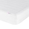 vidaXL Cadre de lit d'angle avec matelas 2 pcs Cr&egrave;me Velours
