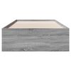 vidaXL Cadre de lit sans matelas sonoma gris 90x190 cm