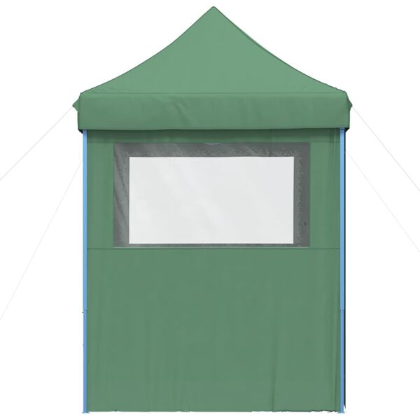 vidaXL Tente de r&eacute;ception pliable escamotable 4 parois lat&eacute;rales vert