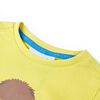 T-shirt pour enfants avec manches courtes jaune 104