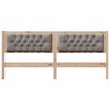 vidaXL T&ecirc;te de lit Autre Marron et taupe 180 cm Bois massif en pin