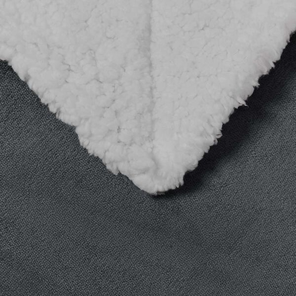 vidaXL Jet&eacute; Gris fonc&eacute; 150 x 200 cm Toison