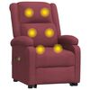 vidaXL Fauteuil de massage Rouge bordeaux Tissu