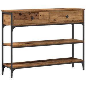 vidaXL Table console Bois ancien 100 x 25 x 75 cm Bois d'ing&eacute;nierie