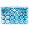 vidaXL Boules de No&euml;l 100 pcs turquoise &Oslash;3/4/6 cm