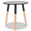 vidaXL Ensemble de tables d'appoint 2 pcs Bois de pin massif Noir