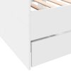 vidaXL Lit de jour avec tiroirs sans matelas blanc 100x200 cm