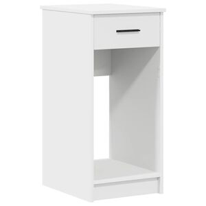 vidaXL Support de tour d'ordinateur avec tiroir blanc 35x45x77 cm