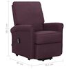 vidaXL Fauteuil Violet Tissu