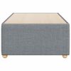 vidaXL Cadre de lit sans matelas gris clair 100x200 cm tissu