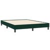 vidaXL Sommier &agrave; lattes de lit et matelas vert fonc&eacute; 160x210cm velours